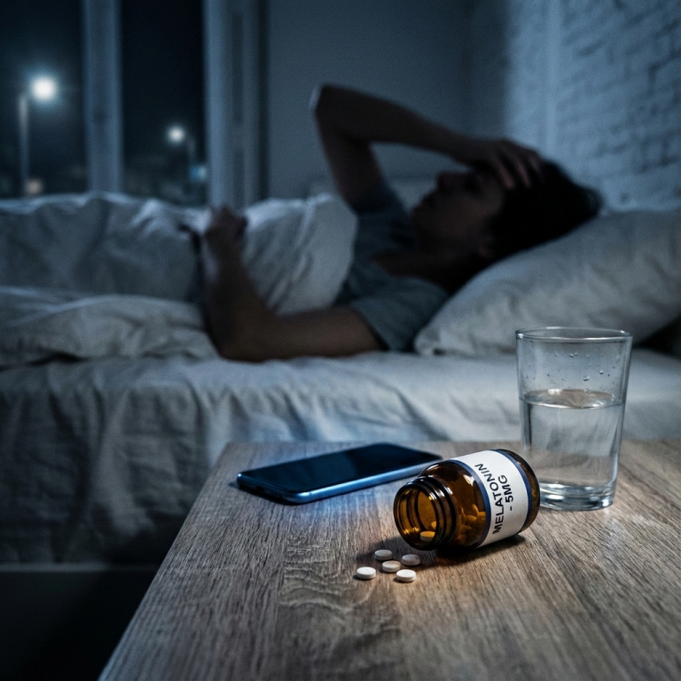 Hombre descansando en un colchon natural de latex